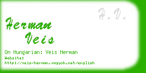 herman veis business card